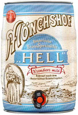 Пиво Светлое Monchshof Bayerisch Hell mini keg 5 л фото