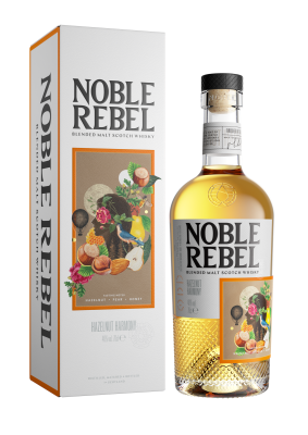 Виски Noble Rebel Hazelnut Harmony Blended Malt gift box 0,7 л фото