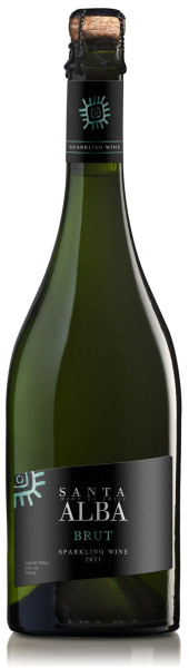 Вино игристое Белое Брют Santa Alba 2023 0,75 л фото