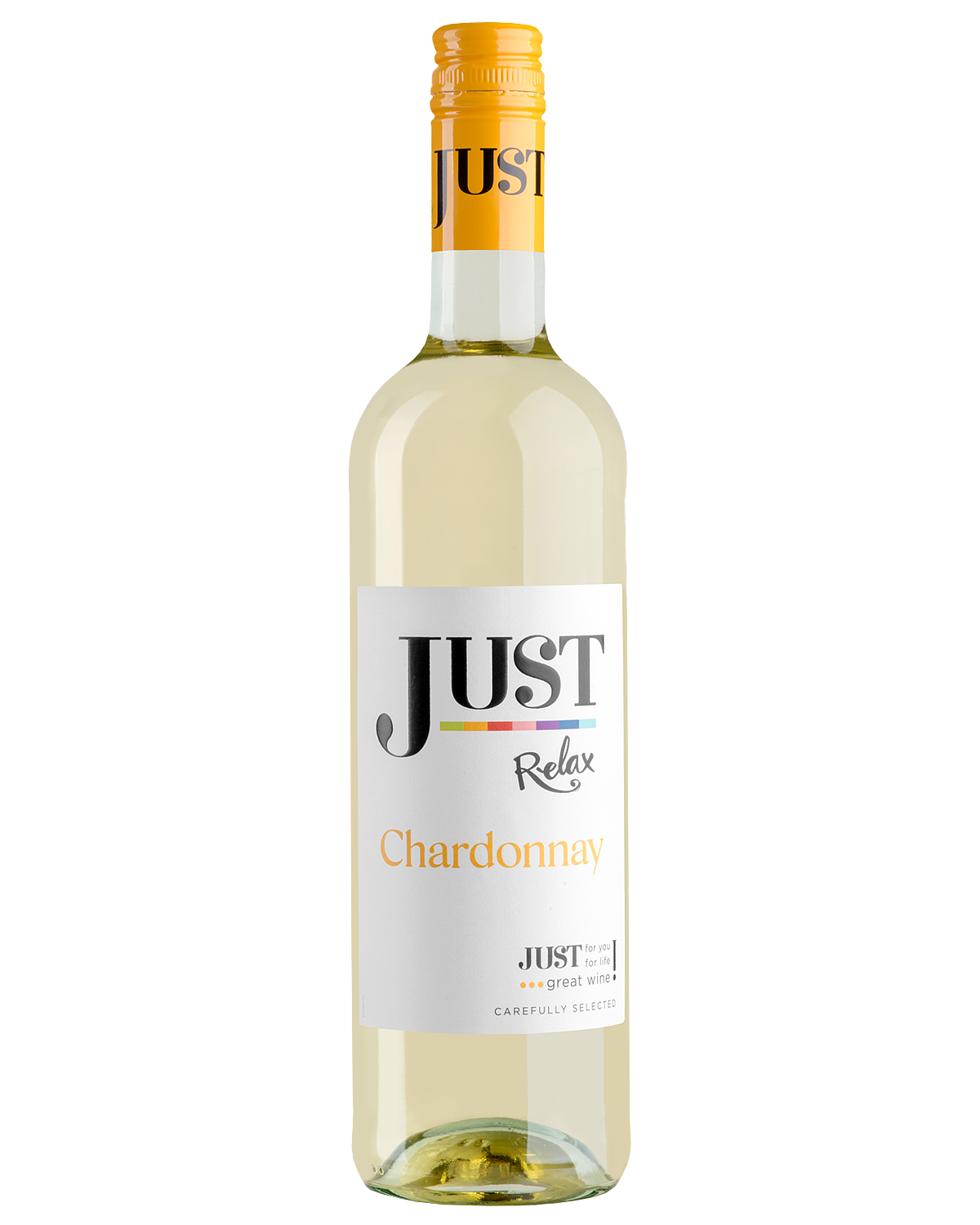 Вино Белое Полусухое Just Chardonnay 2022 0,75 л фото