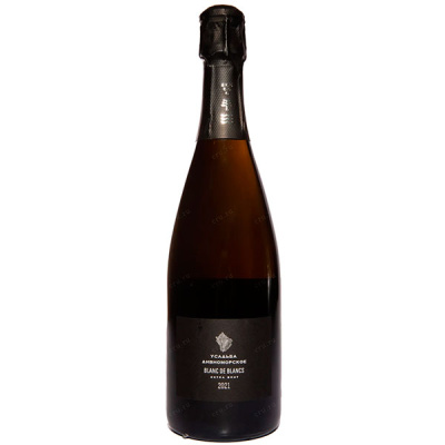 Вино игристое Белое Экстра Брют Usadba Divnomorskoe Blanc de Blanc Extra Brut 2019 0,75 л фото