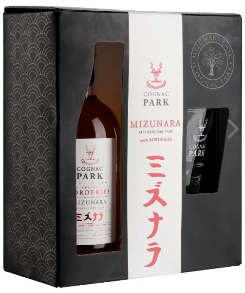 Коньяк Park Borderies Mizunara with a glass in gift box 0,7 л фото