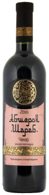 Вино Абшерон-Шараб Чинар 2021 красное полусладкое 13% 0,75 л фото