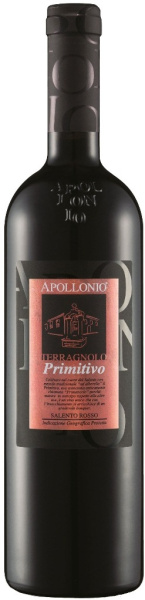 Вино Красное Сухое Apollonio Terragnolo Primitivo Salento 2021 0,75 л фото