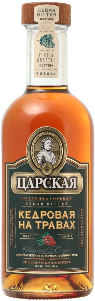 Настойка Tsarskaja Cedar Bitter 0,5 л фото