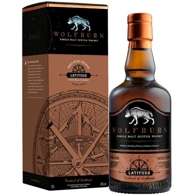 Виски Wolfburn Latitude Single Malt Highland in gift box 0,7 л фото