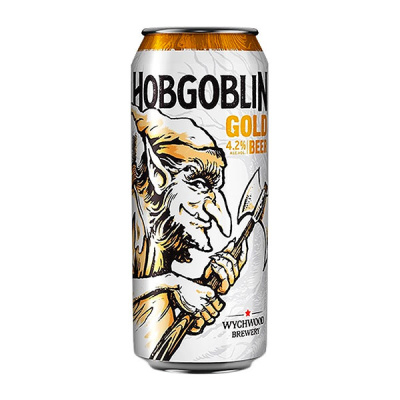 Пиво Светлое Wychwood Hobgoblin Gold in can 0,5 л фото