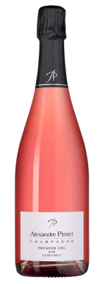 Вино игристое Розовое Экстра Брют Alexandre Penet Premier Cru Rose Extra Brut 2020 0,75 л фото