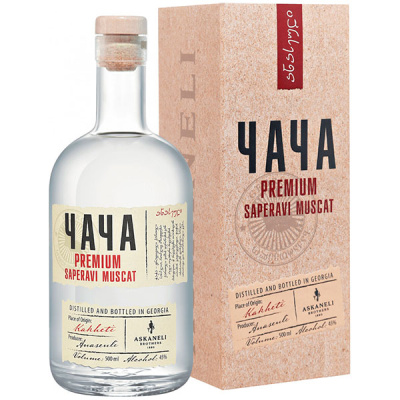 Чача Askaneli Premium Saperavi Muscat in gift box 0,50 л фото