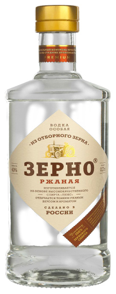 Водка Zerno Rzhanaya 0,7 л фото