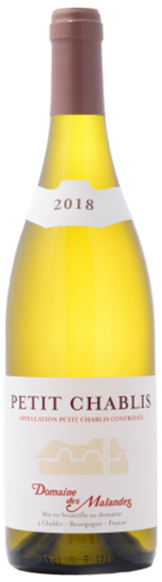 Вино Белое Сухое Domaine Des Malandes Petit Chablis 2023 0,75 л фото