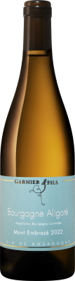 Вино Белое Сухое Domaine Garnier & Fils Mont Embrase Bourgogne Aligote 2022 0,75 л фото