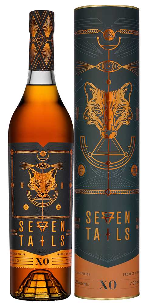 Бренди Seven Tails XO in tube 2017 0,7 л фото