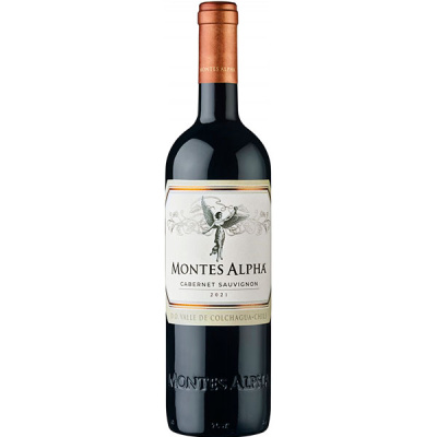 Вино Красное Сухое Montes Alpha Cabernet Sauvignon Colchagua Valley 2021 0,75 л фото