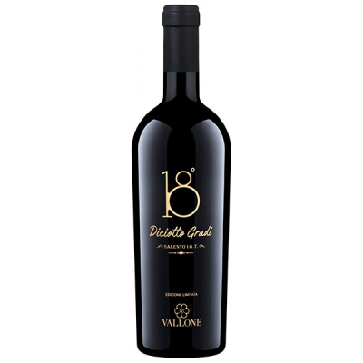 Вино Красное Полусухое Vallone 18° Diciotto Gradi Edizione Limitata Salento 2019 0,75 л Вино Красное Полусухое Vallone 18° Diciotto Gradi Edizione Limitata Salento 2019 0,75 л фото