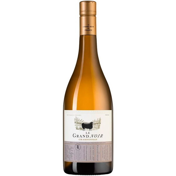Вино Белое Сухое Le Grand Noir Chardonnay Pays d'Oc 2023 0,75 л фото
