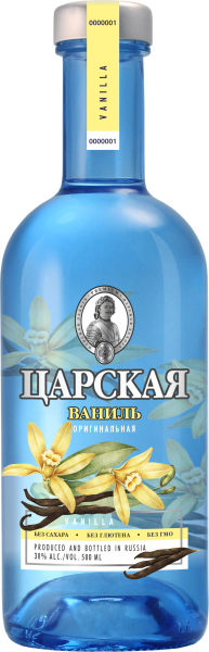 Водка Царская Оригинальная Ваниль 38% 0,5 л фото