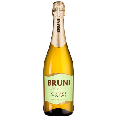 Вино игристое Белое Сладкое Bruni Cuvеe Dolce 0,75 л фото