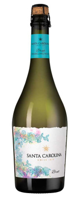 Вино игристое Белое Брют Santa Carolina Brut 2024 0,75 л фото
