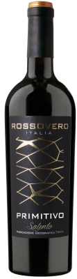 Вино Красное Полусухое Rossovero Primitivo Salento 2021 0,75 л фото