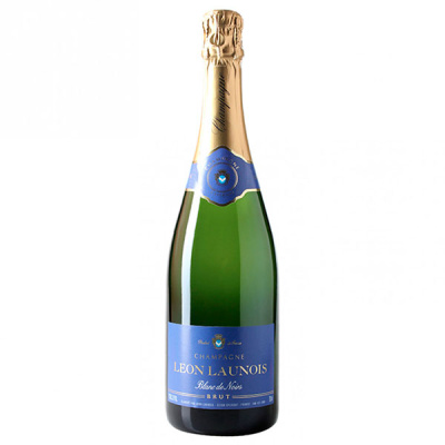 Шампанское Белое Брют Leon Launois Blanc de Noir Champagne 2017 0,75 л фото