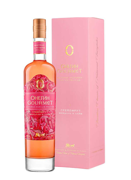 Настойка Onegin Gourmet Grapefruit Almond and Lime in gift box 0,5 л фото