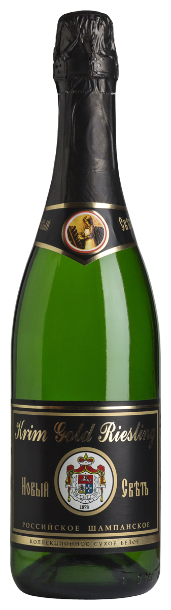 Вино игристое Белое Сухое Novy Svet Gold Reisling Of Crimea Collection 2016 0,75 л фото