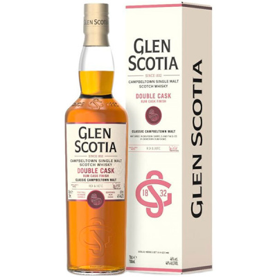 Виски Glen Scotia Double Cask Rum Finish Single Malt Campbeltown in gift box 0,7 л фото