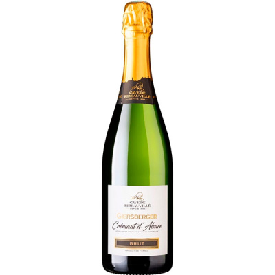 Вино игристое Белое Брют Cave de Ribeauville Giersberger Cremant d'Alsace 0,75 л Вино игристое Белое Брют Cave de Ribeauville Giersberger Cremant d'Alsace 0,75 л фото