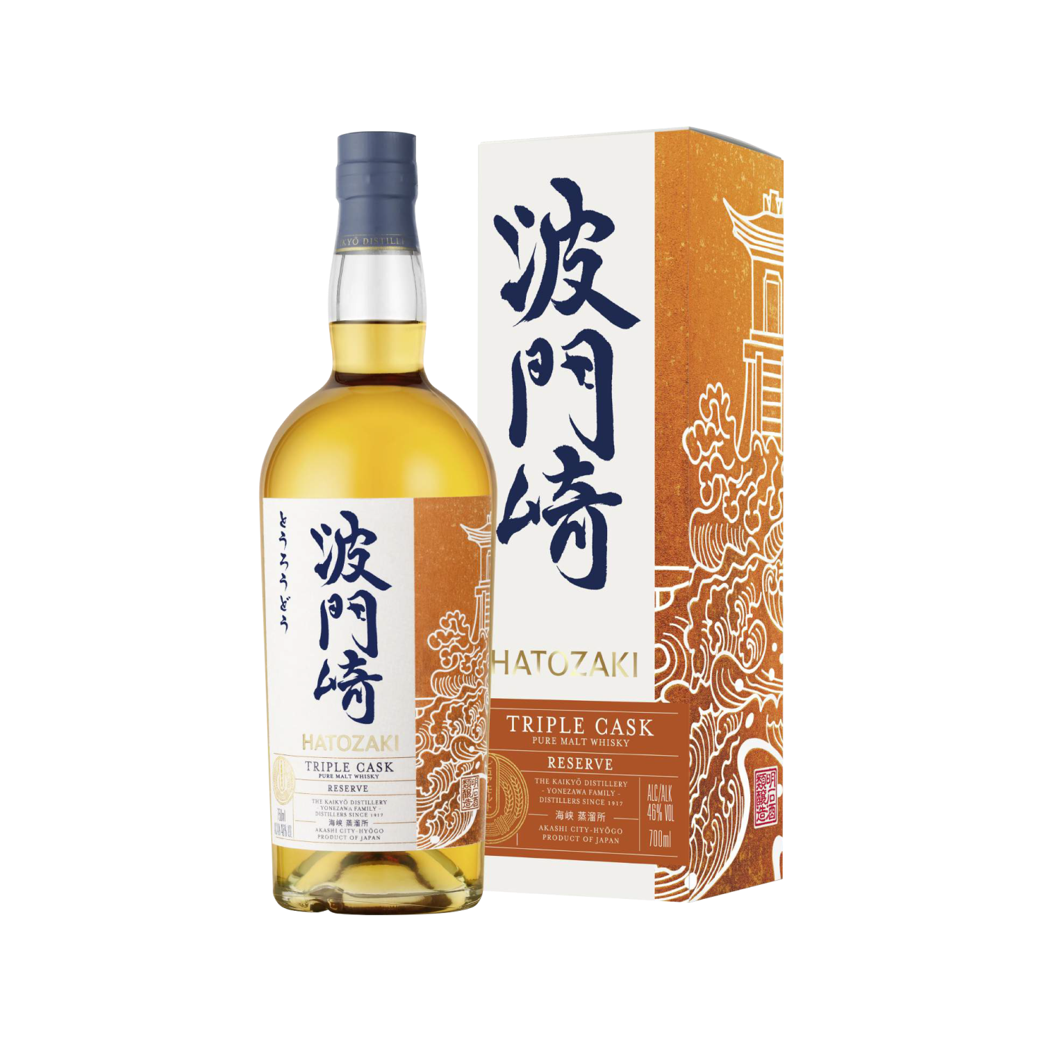 Виски Hatozaki Triple Cask Reserve in gift box 0,7 л фото