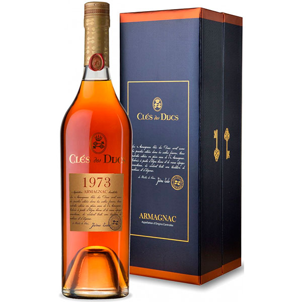 Арманьяк Cles des Ducs Millesime in gift box 1973 0,70 л фото