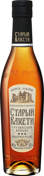 Бренди Старый Кахети 3 Года 40% 0,25 л фото