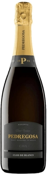 Вино игристое Белое Экстра Брют Pedregosa Clos de Blancs Reserva Brut Nature Cava 2019 0,75 л фото