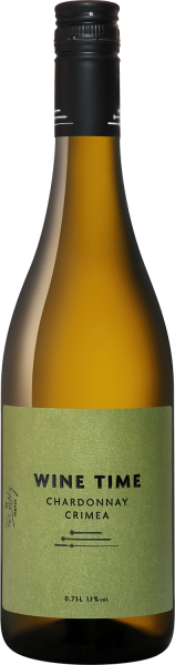 Вино Белое Сухое Wein und Wasser Wine Time Chardonnay Crimea 2022 0,75 л фото
