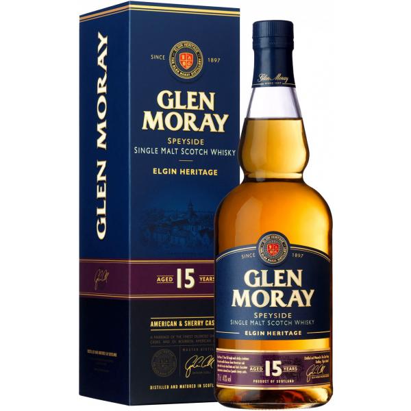Виски Glen Moray Elgin Heritage 15 Years Old Single Malt Speyside in gift box 0,70 л фото