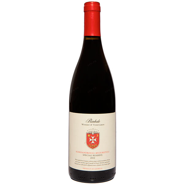 Вино Красное Сухое Barbale Aleksandrouli Mujuretuli Special Reserve Racha 2022 0,75 л фото