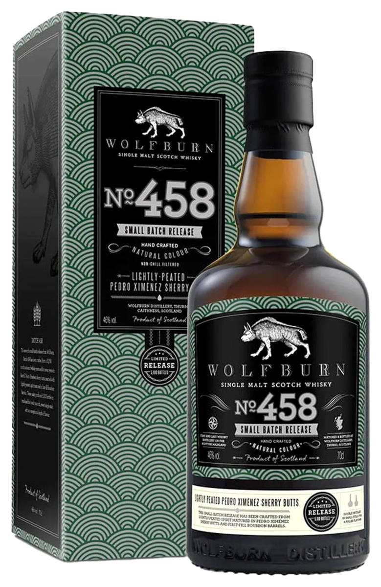 Виски Wolfburn Small Batch № 458 in gift box 0,7 л фото