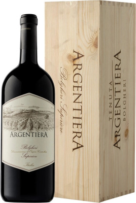 Вино Красное Сухое Tenuta Argentiera Bolgheri Superiore in wooden box 2022 3 л фото