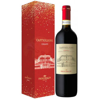 Вино Красное Сухое Marchesi de Frescobaldi Castiglioni Chianti in gift box 2022 0,75 л фото