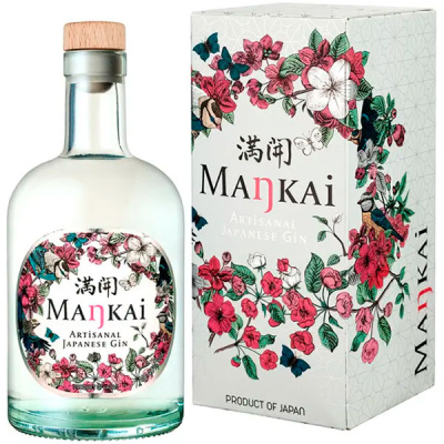 Джин Mankai Artisanal Japanese Gin in gift box 0,70 л фото