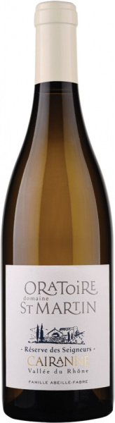 Вино Домен Оратуар Резерв де Сеньер Керанн 2022 Белое Сухое 13,5% 0,75 л фото