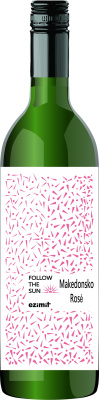Вино Фоллоу Сан Македонское Розовое 2021 розовое полусухое 10,5% 1 л фото
