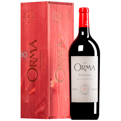 Вино Красное Сухое Tenuta Sette Ponti Orma Toscana in wooden box 2020 1,50 л фото