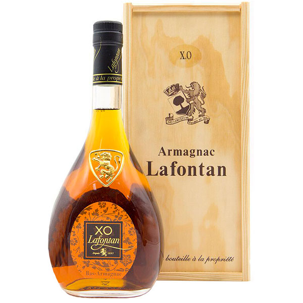 Арманьяк Lafontan XO in wooden box 0,7 л фото
