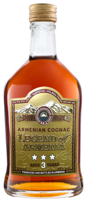 Бренди Легенда Армении 3 года 2018 40% 0,25 л фото