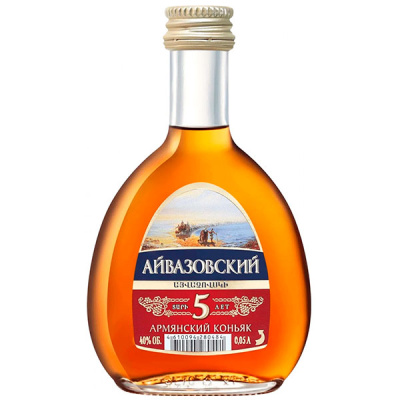 Бренди Aivazovsky 5 Years Old 0,05 л фото