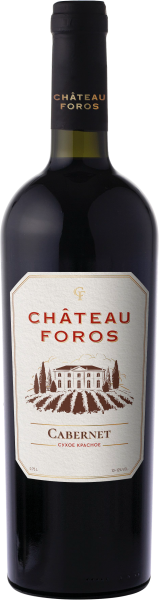 Вино Красное Сухое Chateau Foros Cabernet 0,75 л фото