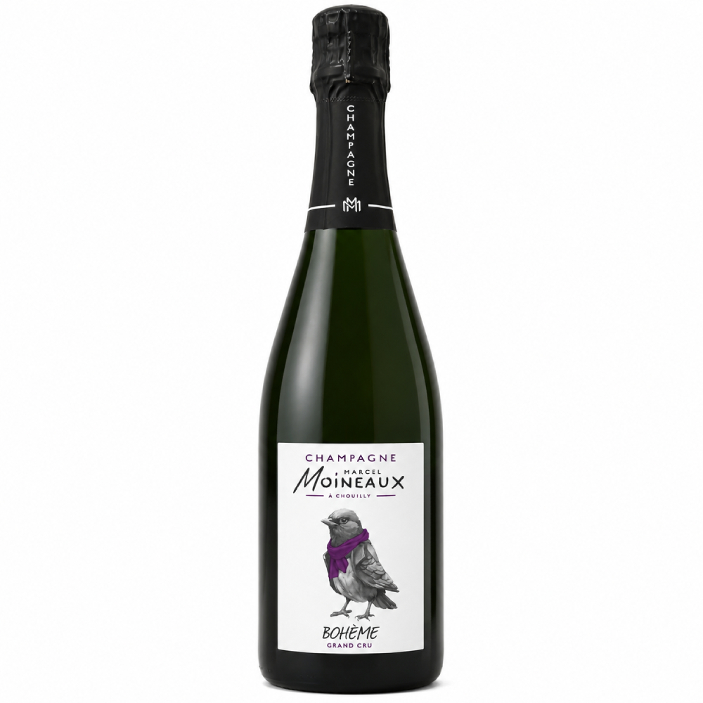 Вино игристое Белое Экстра Брют Marcel Moineaux Boheme Grand Cru Blanc de Blancs Extra Brut Champagne 2021 0,75 л фото