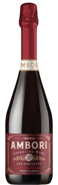 Вино игристое Красное Полусладкое Badagoni Ambori 0,75 л фото