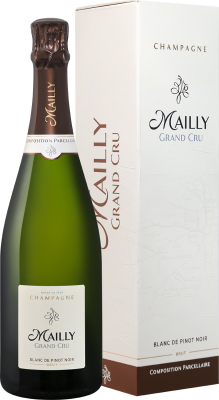 Вино игристое Белое Брют Mailly Grand Cru Brut Blanc de Pinot Noir Champagne in gift box 0,75 л фото